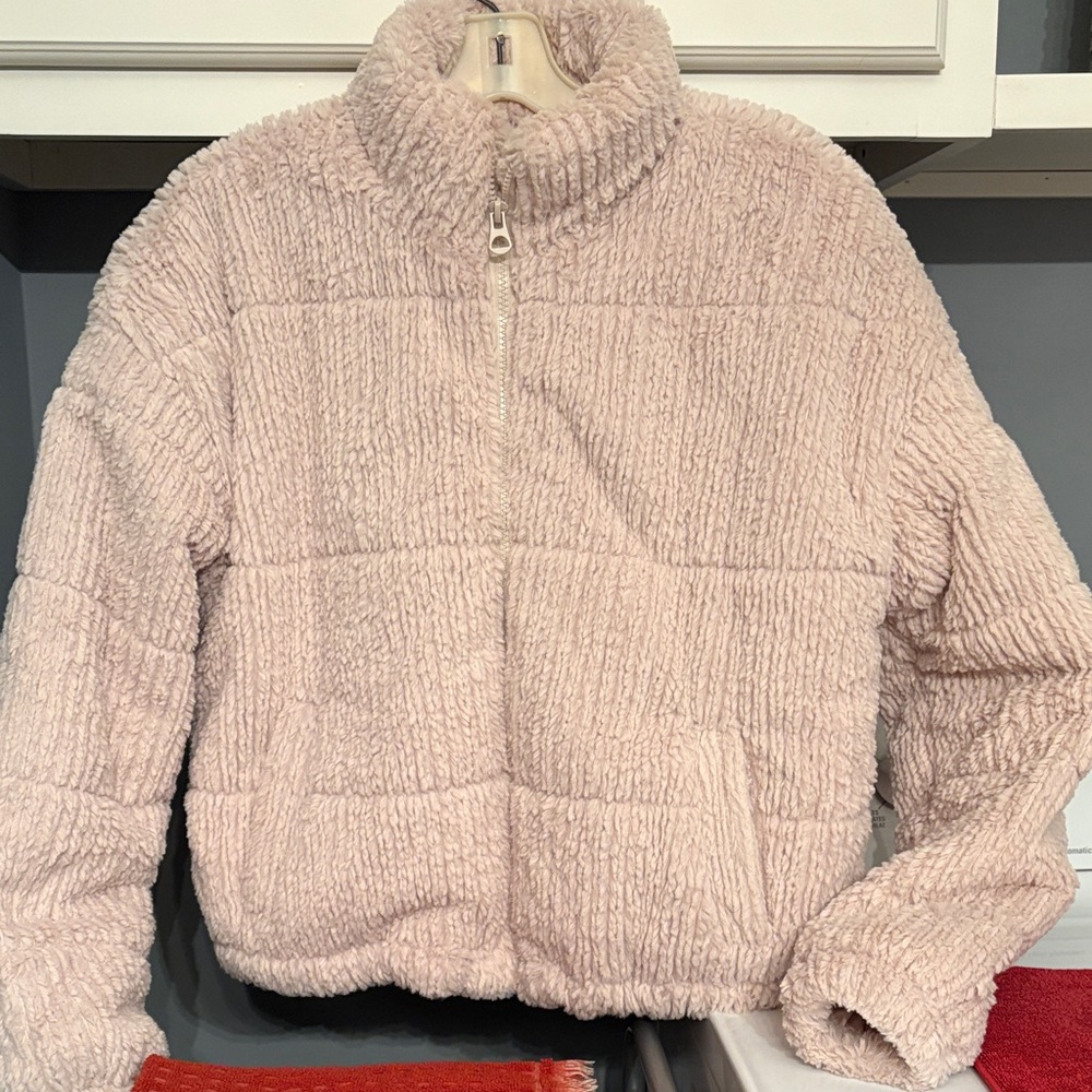 Stoosh Soft Pink Teddy Jacket